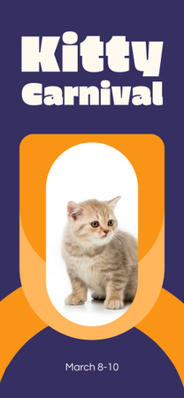 Designvorlage Süße Kätzchen auf der Katzenausstellung für Snapchat Geofilter