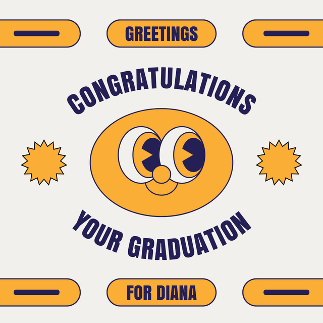 Ontwerpsjabloon van LinkedIn post van Greetings on Graduation Day