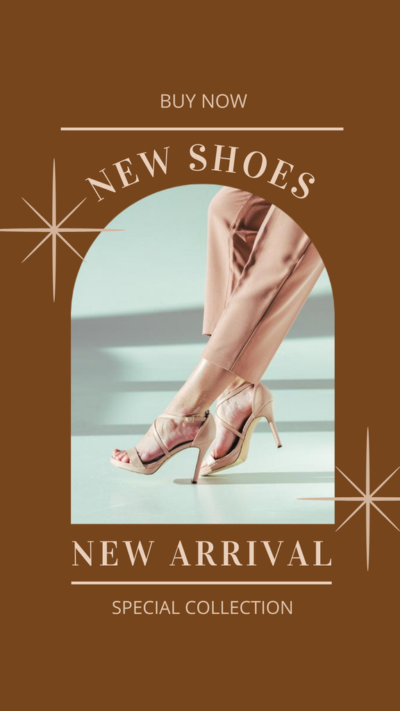 New Shoes for Woman Instagram Story Design Template