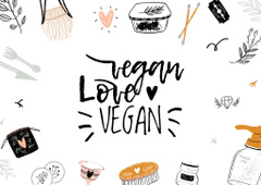 Vegan Lifestyle Concept with Eco Products