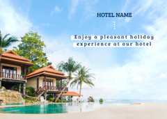 Luxury Tropical Hotel Ad With Scenic View