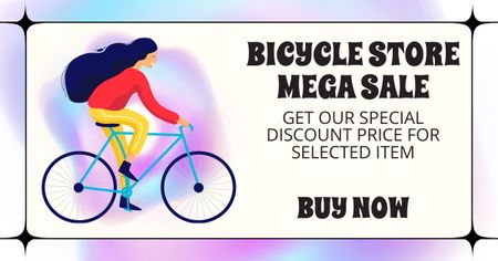 Platilla de diseño Special Discount on All Bicycles Facebook AD