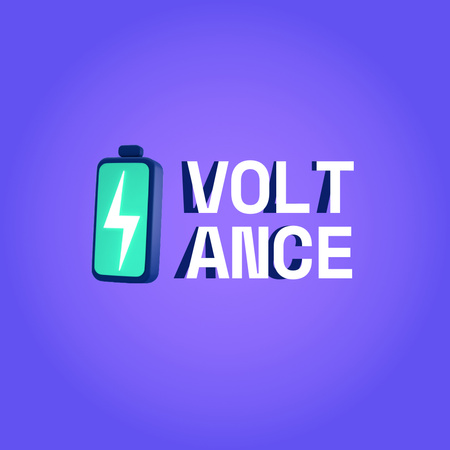 Modèle de visuel Emblem with Battery - Logo 1080x1080px