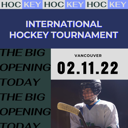 Platilla de diseño Olympics Hockey Tournament Instagram