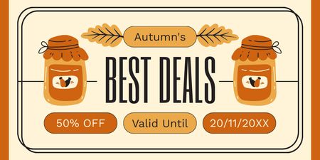 Platilla de diseño Best Autumn Offer on Autumn Goodies Twitter