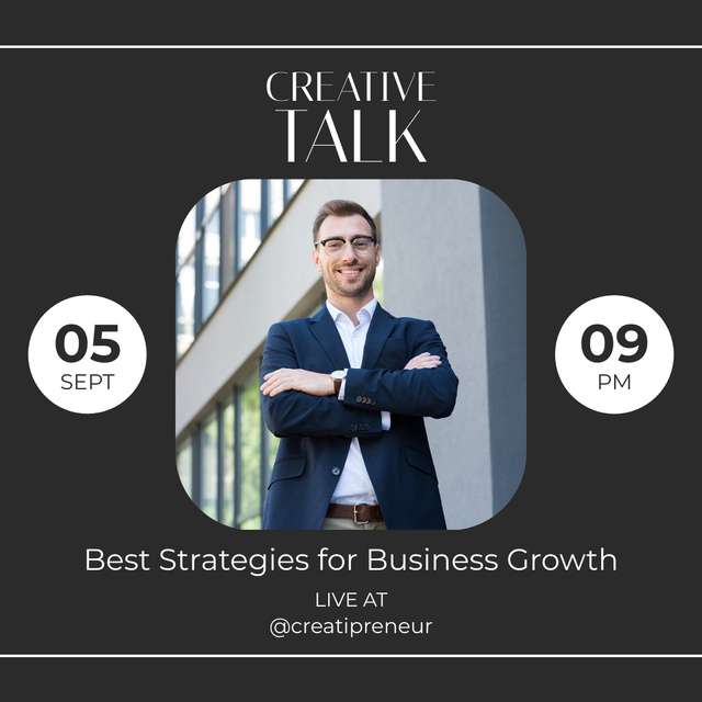 Business Marketing Strategy Announcement Instagram – шаблон для дизайну