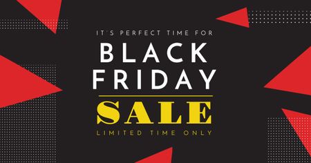Platilla de diseño Black Friday Sale Announcement Facebook AD