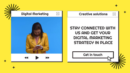 Offer of Digital Marketing Strategy Full HD video Πρότυπο σχεδίασης