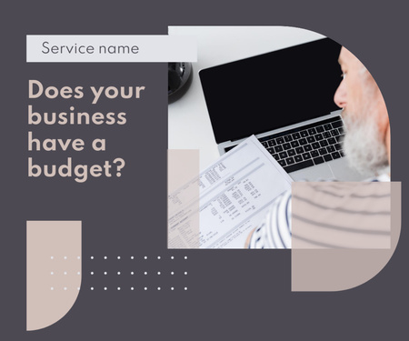 Business promo about  your business and your budget Medium Rectangle Πρότυπο σχεδίασης