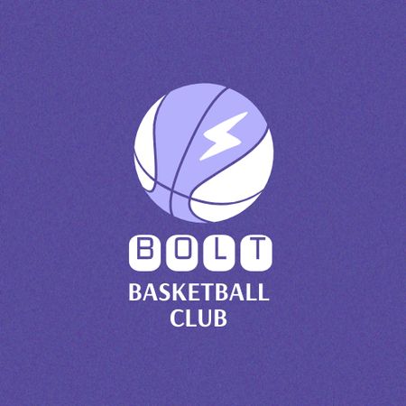 Basketball Sport Club Emblem Logo Πρότυπο σχεδίασης