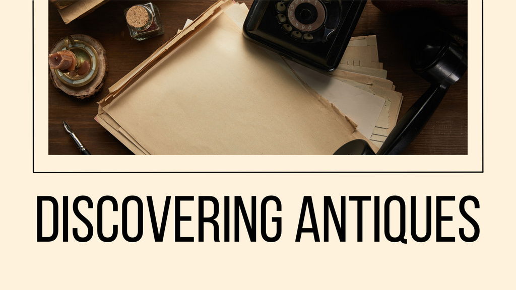 Antique Trinkets for Sale Youtube Thumbnail Design Template