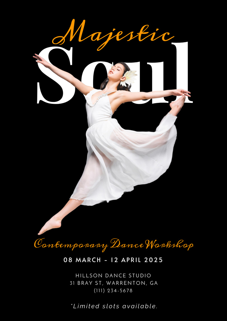 Platilla de diseño Poster Dance Workshop Poster