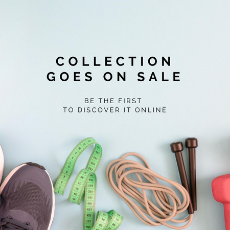 New Sports Equipment Collection Goes On Sale Instagramデザインテンプレート