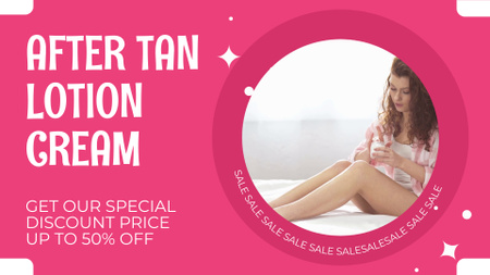 Discount on After Sun Cream and Lotion Full HD video Design Template