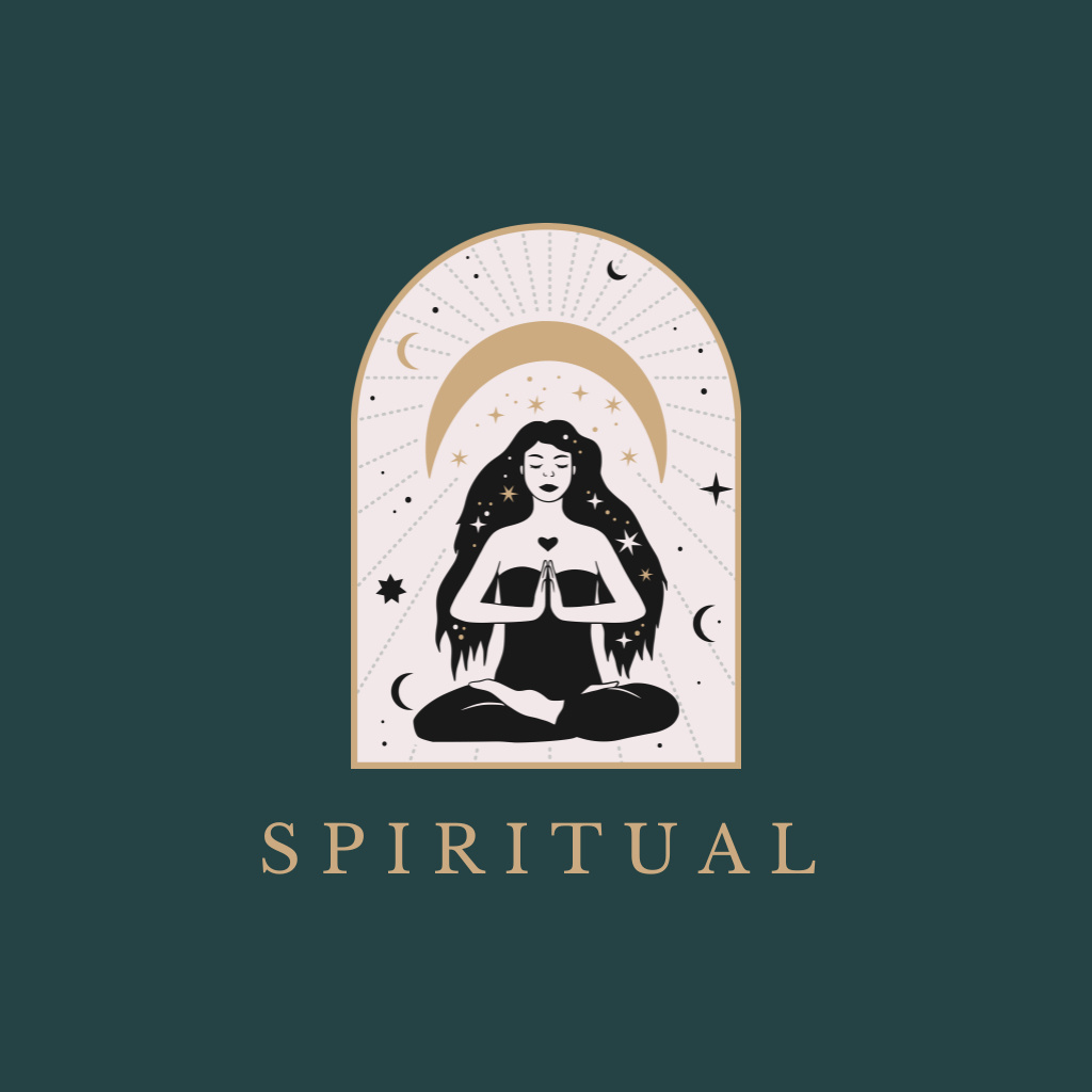 Template di design Spiritual Practices Emblem Logo