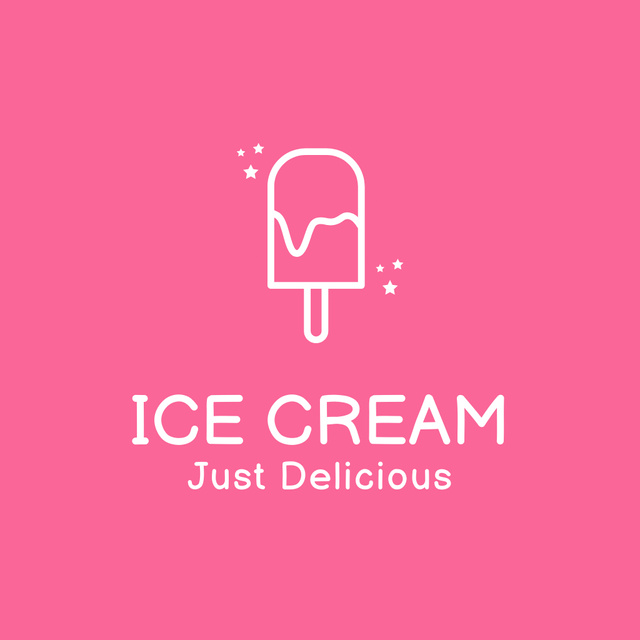 Designvorlage Yummy Ice Cream Offer für Logo
