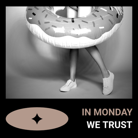 Plantilla de diseño de Cita divertida motivacional sobre el lunes Instagram 