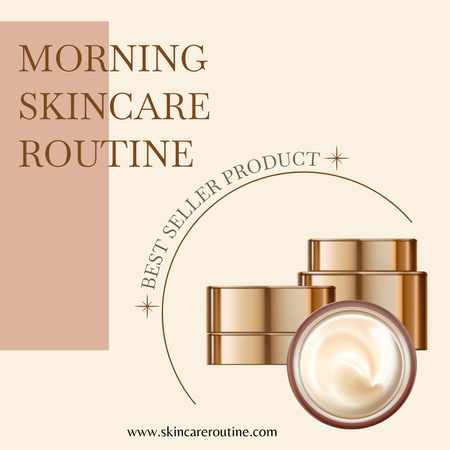 Morning Skin Care Products Instagram tervezősablon