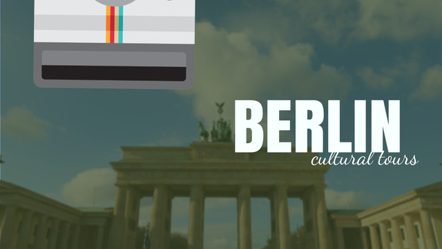 Tour Invitation with Berlin City Spots Full HD videoデザインテンプレート