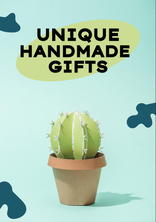 Advertising Unique Handmade Gifts Flyer A7 Design Template