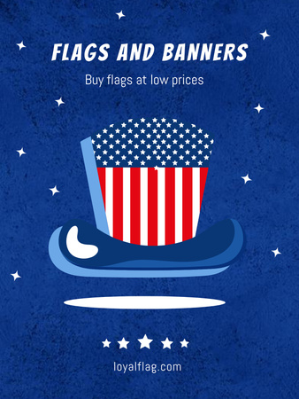 USA Independence Day Sale Announcement Poster US tervezősablon