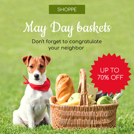 May Day Sale Announcement Instagram Design Template