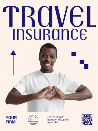 Travel Insurance Offer Poster 36x48in Design Template