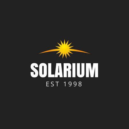 Designvorlage Sonnenstudio-Emblem für Animated Logo