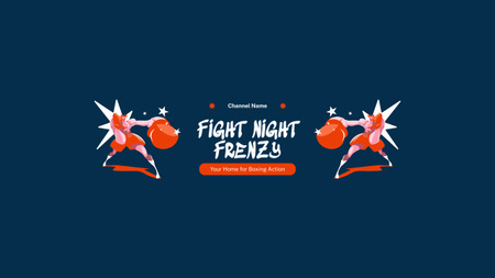 Boxing Fight fordítási közlemény Youtube tervezősablon