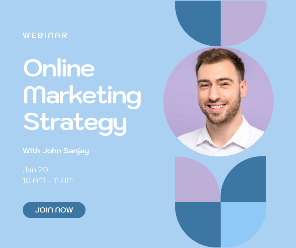Online Marketing Strategy for Business Facebookデザインテンプレート