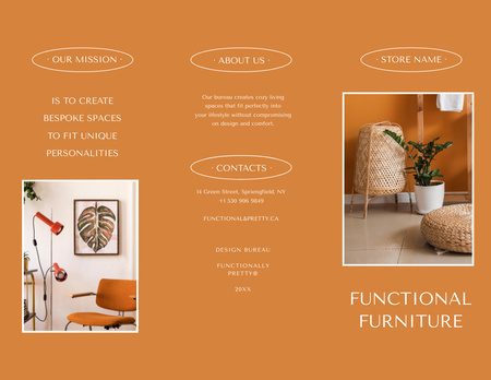Platilla de diseño Stylish Home Interior Offer Brochure 8.5x11in