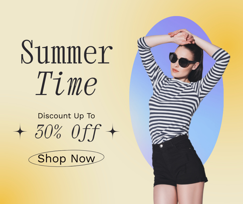 Template di design Exclusive Summer Outfits At Reduced Price Offer In Shop Facebook
