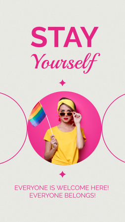 LGBT Community Invitation Instagram Video Story Modelo de Design