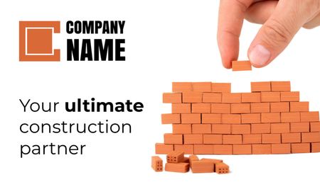 Construction Manager Services Business Card US Modelo de Design