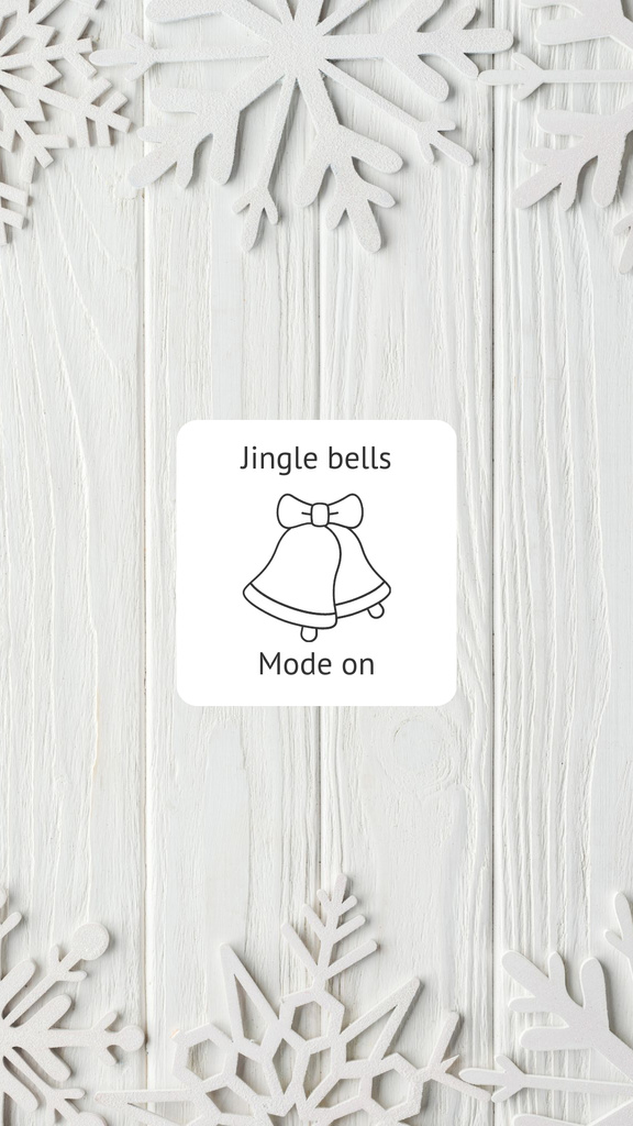 Christmas Mood with Girl in Snowy Forest Instagram Story – шаблон для дизайну