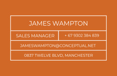 Sales Manager Service Offer with Contact Details