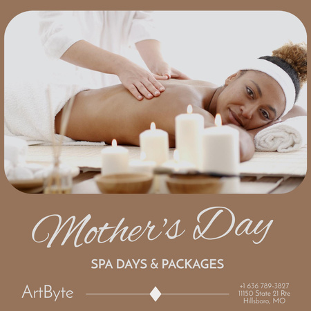 Template di design Woman in Spa Salon on Mother's Day Instagram