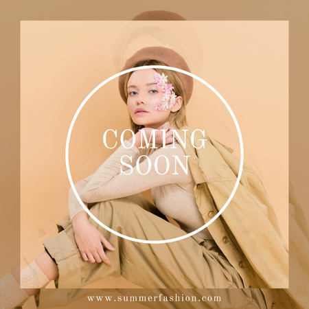 Coming soon Fashion Instagram Design Template