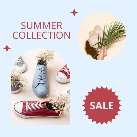 Plantilla de diseño de Summer Collection of Sneakers Instagram 