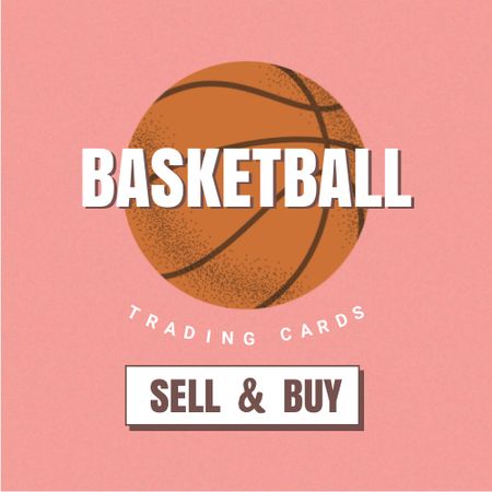 Template di design Basketball Sport Cards Ad Logo