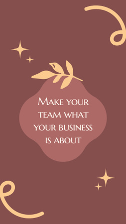 Designvorlage Zitat zum Thema Team im Geschäftsleben für Instagram Story