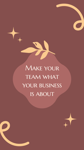 Ontwerpsjabloon van Instagram Story van Quote about Team in Business