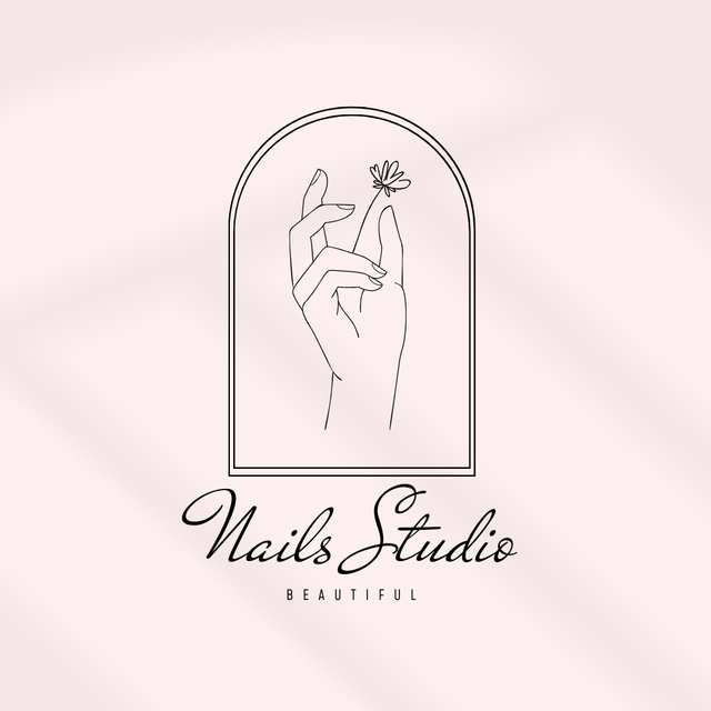 Platilla de diseño Hygienic Nail Salon Services Offer Logo