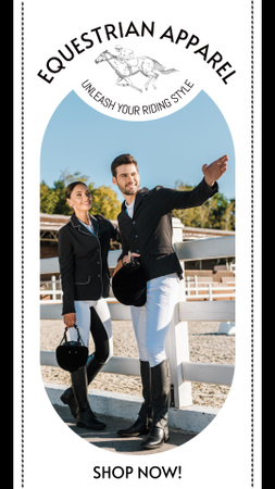 Platilla de diseño Practical Equestrian Apparel For Jockeys Offer Instagram Story