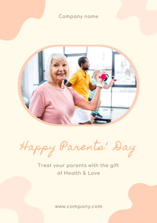 Happy Grandparents Appreciation Day Greetings Poster Design Template