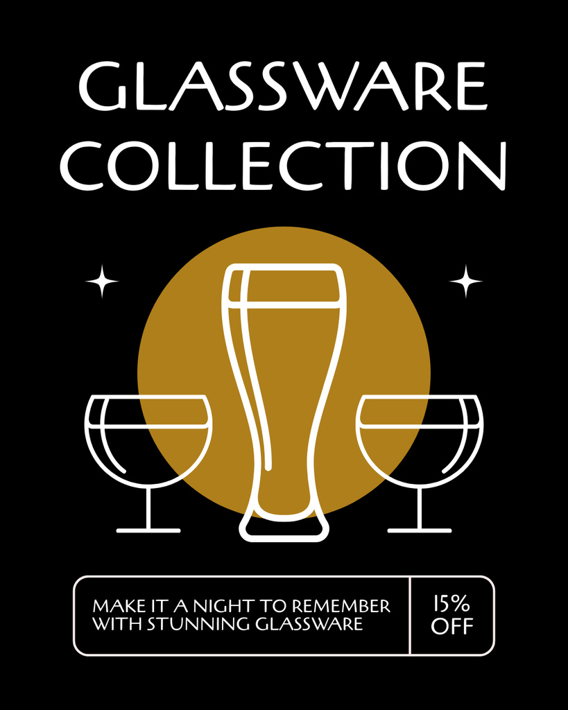 Top Glassware Collection With Affordable Options Instagram Post Vertical Tasarım Şablonu