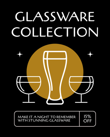 Top Glassware Collection With Affordable Options Instagram Post Vertical Design Template