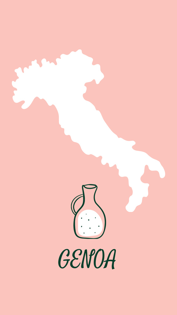 Italy famous Travelling spots and symbols Instagram Highlight Cover Šablona návrhu