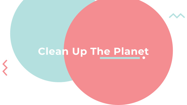Plantilla de diseño de Ecological Event Announcement with Simple Circles Frame Youtube 