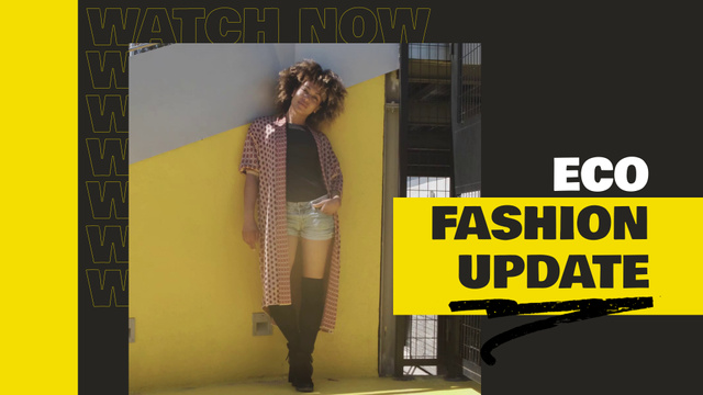 Eco-Conscious Fashion Brand Update Full HD video Tasarım Şablonu
